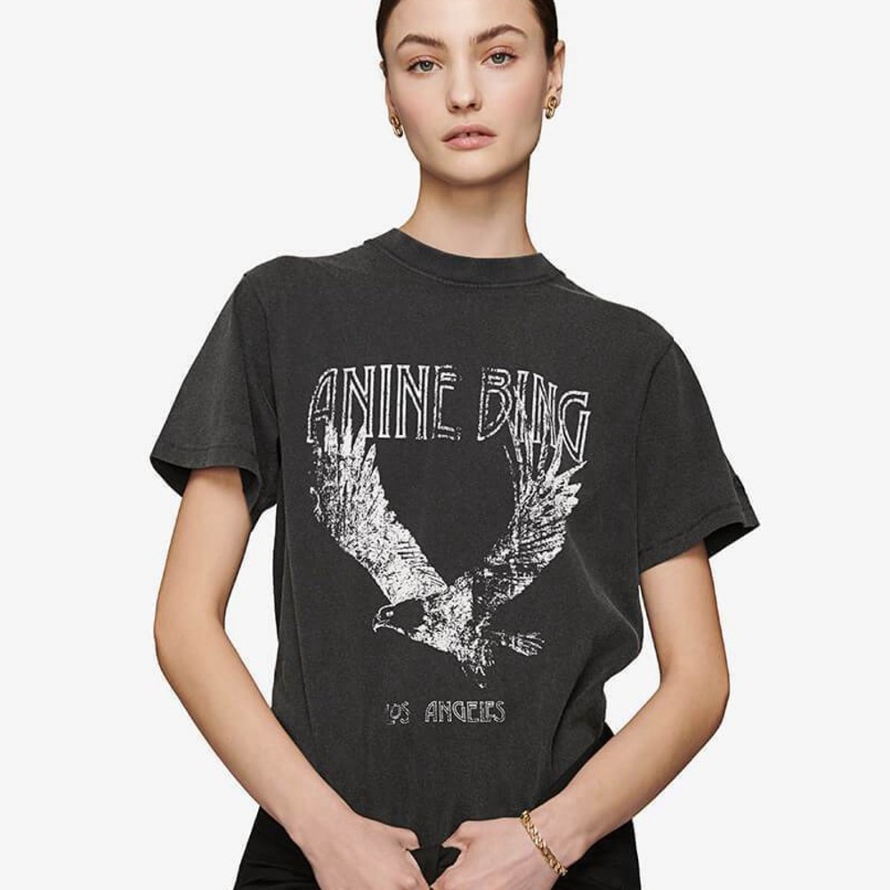 Anine Bing Lili Tee Eagle, size medium